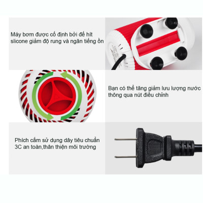 Bộ hút mặt hút đáy MD27, MD34 kèm máy bơm bể cá BY102 103 104 105 106 107 tặng 1 lọ G-bio cho cá