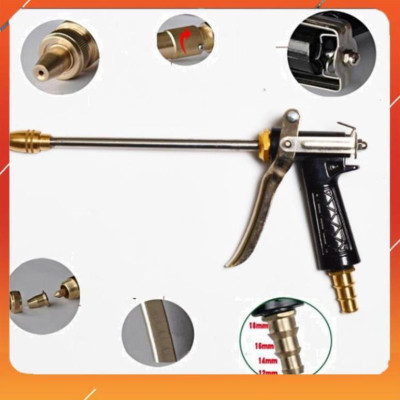 ️Evoucher Bộ dây vòi xịt nước rửa xe,tưới cây ,tăng áp 3 lần,loại 3m,5m 206318 đầu đồng,cút,nối nhựa đen+  đai