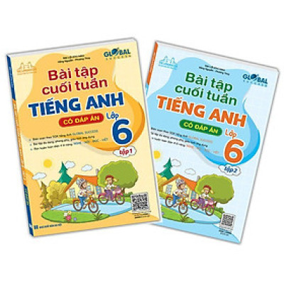 Sách - Global Success - Bài Tập Cuối Tuần Tiếng Anh Lớp 6 - Có Đáp Án - Combo 2 Tập - Minh Thắng