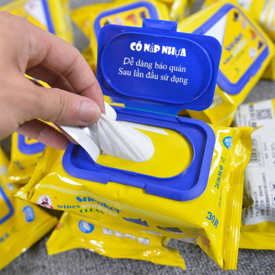 Gói 30 Tờ Giấy Ướt Lau Giày Chuyên Dụng Khăn Lau Giày Sneaker Siêu Sạch, Tiện Lợi Loại 30 Tờ Lau Giày Trắng Như Mới