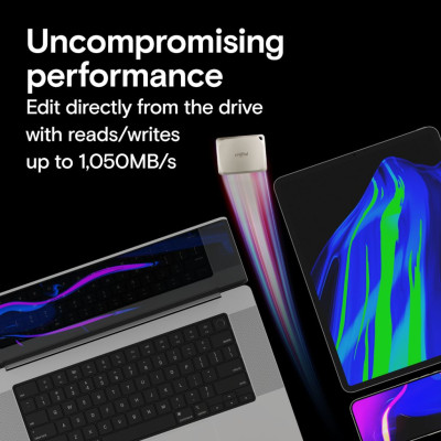 Ổ cứng SSD di động 1TB SSD Crucial X9 Pro cho Mac USB 3.2 Gen-2 2x2 CT1000X9PROMACSSD9B - HÀNG CHÍNH HÃNG