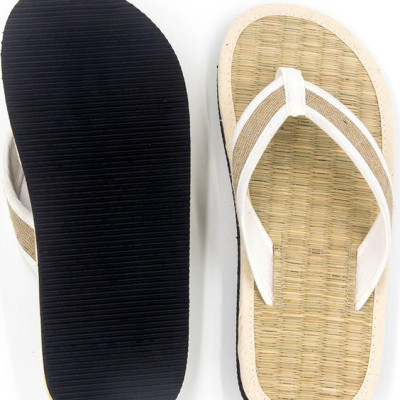 Dép khách sạn Hương Quế DKS-09 làm từ lụa tơ tằm - vải cotton - lớp đế cao su xốp cho đôi chân thơm - mát và khô thoáng