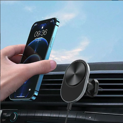 Bộ sạc không dây ô tô Wi WU Liberator CH312 sạc từ tính 15W cho điện thoại - Hàng chính hãng