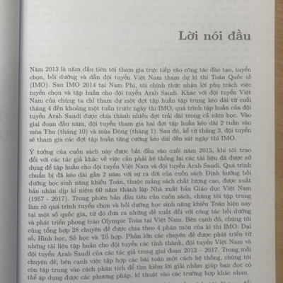 Định hướng bồi dưỡng Học sinh năng khiếu Toán tập 4 - Tổ hợp