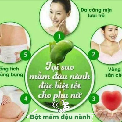 Mầm Đậu Nành Nguyên Xơ (MS) Tăng Vòng 1, Cải Thiện Nội Tiết Phụ Nữ (500g)