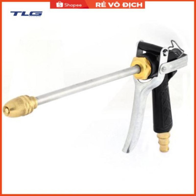 Bộ dây vòi xịt nước rửa xe, tưới cây . tăng áp 3 lần, loại 7m, 10m 206318 đầu đồng, cút đồng, + tặng mở chai