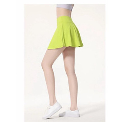 Chân váy ngắn thể thao cho nữ chất liệu nhanh khô, siêu nhẹ màu xanh neon nổi bật