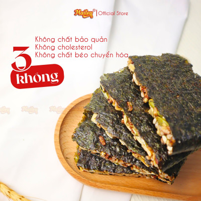 [COMBO MIX 3]Rong biển kẹp hạt dinh dưỡng 120g + Thanh gạo lứt chà bông/rong biển mix hạt 150g Mailey