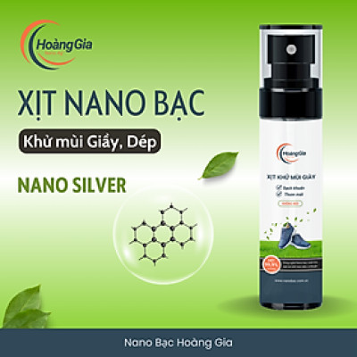 Xịt Khử Mùi Khử Khuẩn Giày Dép Nano Bạc Hoàng Gia HGshop 100ml Bảo Vệ SK Giảm Hôi Chân