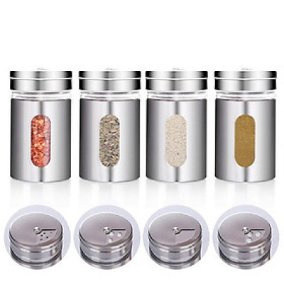 Hũ thủy tinh bọc thép không gỉ đựng gia vị Echo 80ml - Hàng nhập khẩu Nhật Bản
