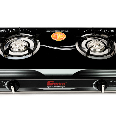 Bếp Gas Đôi Mặt Kính Seika - SKB 505 KE - Hàng Chính Hãng
