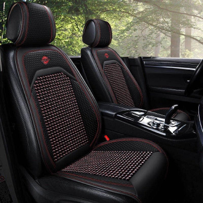 Lót Ghế Ô Tô Hạt Gỗ Libaiwang Bọc Ghế Ô Tô Chống Nóng - Áo Ghế Ô Tô Lót Liền Massage Lưng Chất Liệu Da Cao Cấp khaihuyau