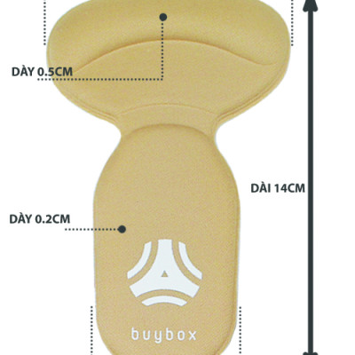 2 cặp lót giày chống tuột gót, chống trầy gót cực êm chân - buybox - BBPK09