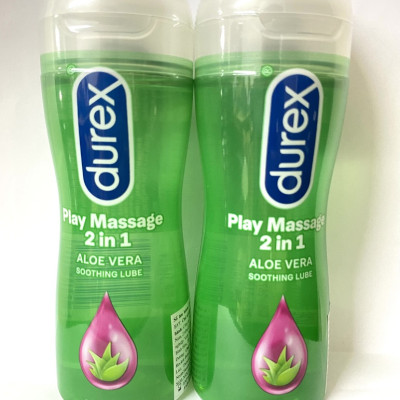 Gel Gốc Nước Durex Play Massage 2 In 1 (200ml) - Mùi Lô Hội - Nhập Khẩu Thái Lan