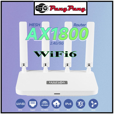 Bộ phát wifi6 tốc độ cao WR1800K, router wifi6 băng tần kép mesh tốc độ cao lên đến AX1800 Mbps khả năng xuyên mạnh mẽ - Hàng chính hãng/ Hàng nhập khẩu