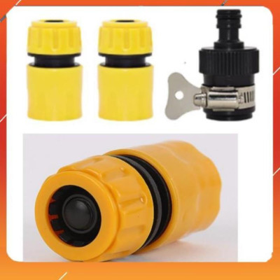 Vòi Xịt️Evoucher Bộ dây vòi xịt nước rửa xe, tưới cây , tăng áp 3 lần, loại 20m 206701 đầu đồng,cút,nối đen+  đai