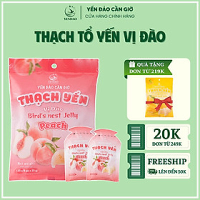 Yến Đảo - Thạch Tổ Yến Vị Đào Hương Vị Trái Cây Tươi Ngon, Dinh Dưỡng Cho Cả Gia Đình