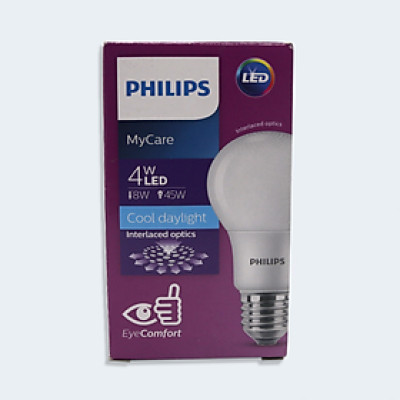 Bóng LED bulb Mycare E27 1CT/12 APR 4W Philips 