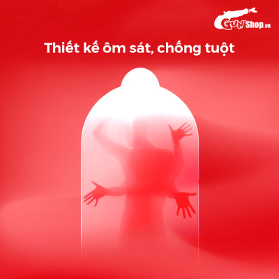 Bao cao su Shell Tropical Prolong kéo dài thời gian, hương hoa quả nhiệt đới - Hộp 3 cái