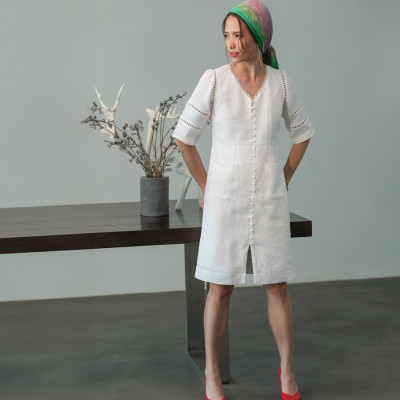 Đầm Suông Linen Sương DRE137 thời trang thiết kế Hity