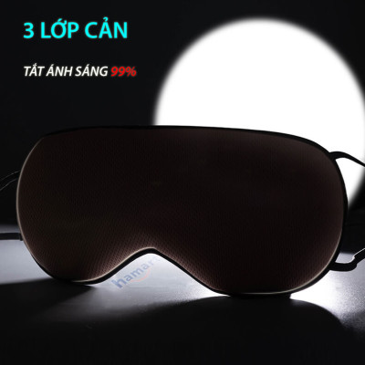 Bịt Mắt Ngủ Lụa Mềm 2 Mặt Ấm Và Mát Mặt Nạ Che Mắt Ngủ Vải Lưới Thoáng Khí Cao Cấp