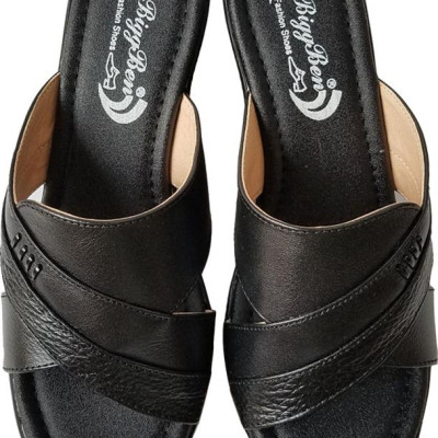 Dép Nữ Đế Xuồng BIGGBEN Da Bò Thật DX23