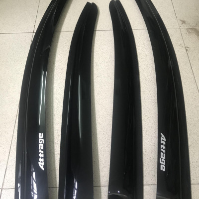 Bộ vè che mưa đen xe loại thường dành cho xe Mitsubishi Attrage 2015-2019