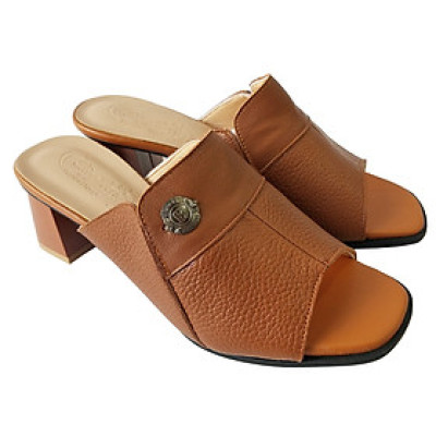 Dép Cao Gót Nữ BIGGBEN Da Bò Cao 5 Phân DCG93