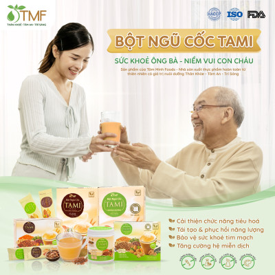 1 gói bột ngũ cốc Tami không đường TÂM MINH FOODS dinh dưỡng giảm cân