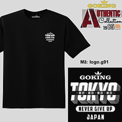 TOKYO, mã Logo-G91. Áo thun siêu đẹp cho cả gia đình. Form unisex cho nam nữ, trẻ em, bé trai gái. Quà tặng ý nghĩa