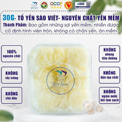 Hộp 30g Yến mềm đặc biệt chăm sóc sức khỏe cho trẻ em