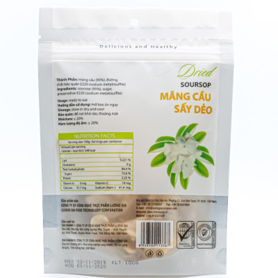 Mãng cầu sấy dẻo Muối ớt Ohla 100g