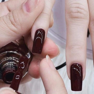 [Chai Lẻ] Sơn Gel Đỏ Mận MXBON Cao Cấp Số 6 Đặc Biệt 15ml Siêu Đậm Mướt, Dễ Kéo, Cần Dùng Đèn Hơ Nhanh Khô, Sơn Móng Làm Nail Đỏ Đô, Đỏ Mận