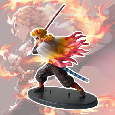 Mô hình Viêm Trụ Rengoku Trạng Thái Chiến Đấu 20Cm KINGFIGU Cao Cấp Thanh Gươm Diệt Quỷ Cao Cấp, Figure Kimetsu no Yaiba