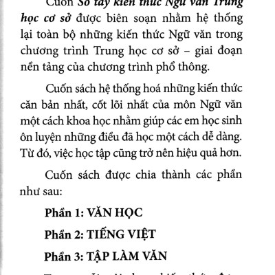Sổ Tay Kiến Thức Ngữ Văn Trung Học Cơ Sở (2022)
