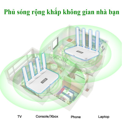 Bộ phát wifi6 tốc độ cao WR1800K, router wifi6 băng tần kép mesh tốc độ cao lên đến AX1800 Mbps khả năng xuyên mạnh mẽ - Hàng chính hãng/ Hàng nhập khẩu