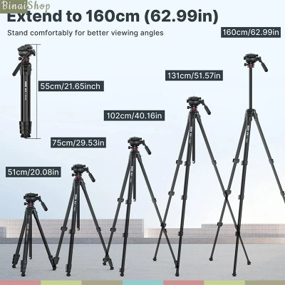 Ulanzi Ombra Xiang - Chân Đế Tripod Dành Cho Máy Ảnh, Điện Thoại, Tải Trọng 6 Kg, Ballhead Xoay Và Tháo Rời Linh Hoạt( Tặng Kèm Kẹp Điện Thoại) - Hàng chính hãng
