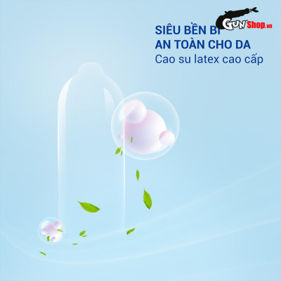 Bao cao su Shell Intense - Siêu mỏng 0.04mm - Hộp 10 cái