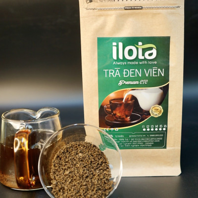 Trà Đen Viên (hồng trà) Premium CTC ILOTA nguyên chất cao cấp 500g