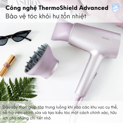 Máy sấy tóc ion PHILIPS 1800W BHD720 | Hàng Chính Hãng
