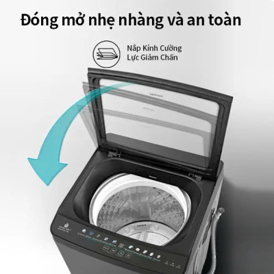 Máy Giặt Hisense 13kg WTJH1313UB Giặt thông minh AI tiết kiệm điện và nước, bảo hành 2 năm - HÀNG CHÍNH HÃNG