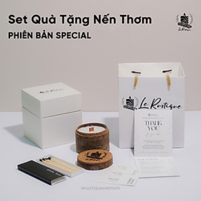 Set Quà Tặng Nến Thơm Trị Liệu Le Rustique Phiên Bản Special - 9 Mùi Hương - Nến Thơm Cao Cấp - An Toàn Sức Khỏe - 100g