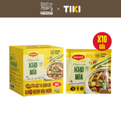 Hộp 10 gói Xốt gia vị nền Maggi Kho mía
