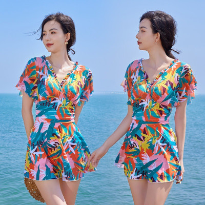 Đồ bơi nữ kiểu váy liền thân bikini 1 mảnh tôn dáng che khuyết điểm có sẵn mút ngực quần đùi