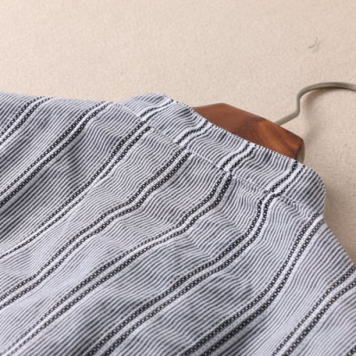 Áo nữ Haint Boutique thiết kế kẻ sọc cổ thắt nơ SM66