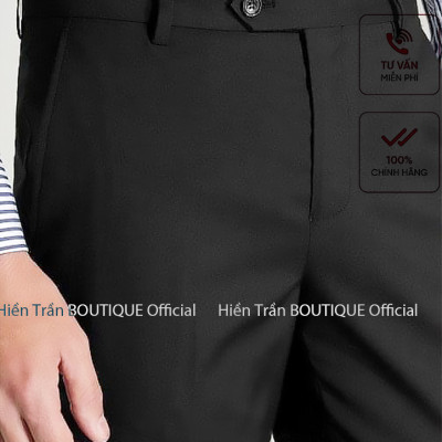 Quần âu nam Hiền Trần BOUTIQUE công sở chất vải chéo 79 cao cấp
