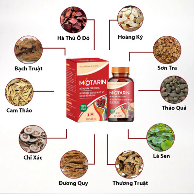 Combo 3 Tặng 1 Hộp Mỡ Máu Motarin Giúp Ổn Định Mỡ Máu Cao Hiệu Quả