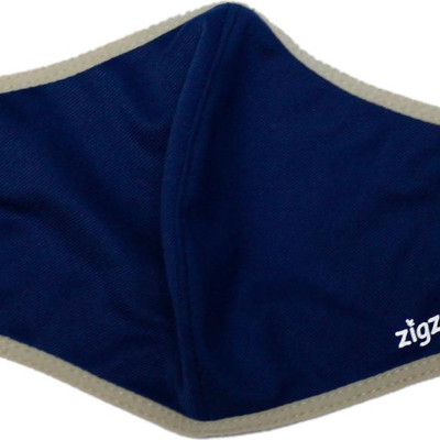 Khẩu trang chống nắng 2 lớp UPF50+ Zigzag MAS010 - Freesize - Xanh đậm