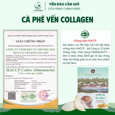 Yến Đảo - Cà Phê Yến Collagen Hương Vị Thơm Ngon, Cung Cấp Dưỡng Chất Cho Cơ Thể