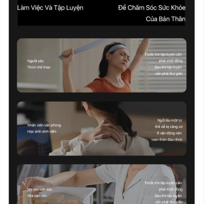 Máy Massage Cầm Tay PHILIPS 7325 đầu massage hợp kim nhôm titan 6 đầu massage chuyên sâu - Hàng chính hãng